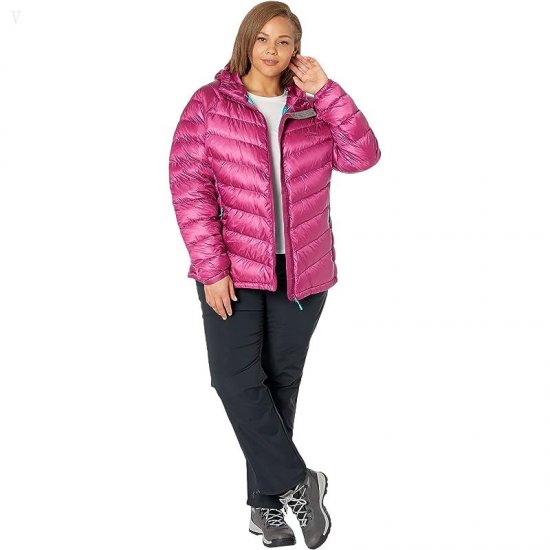 L.L.Bean Plus Size Ultralight 850 Down Hooded Jacket Sugarplum ID-ot2gNsQH