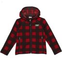 L.L.Bean Sweater Fleece Hooded Print (Big Kids) Garnet Buffalo Check ID-trbeOIom