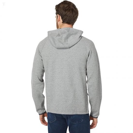 L.L.Bean Explorer Hooded Pullover Sweatshirt Gray Heather ID-QwLoeV0S