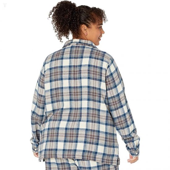 L.L.Bean Plus Size Scotch Plaid Flannel Pajamas Plaid Indigo Tartan ID-DNSjjXsA