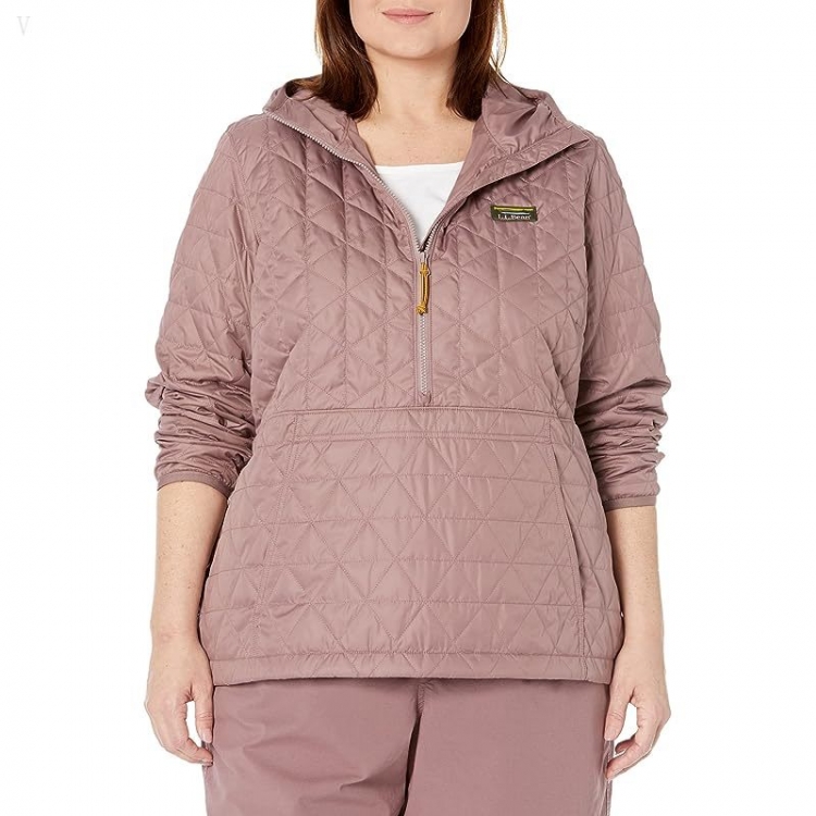 L.L.Bean Plus Size Katahdin Insulated Pullover Smoky Mauve ID-iyalK2p6 - Click Image to Close