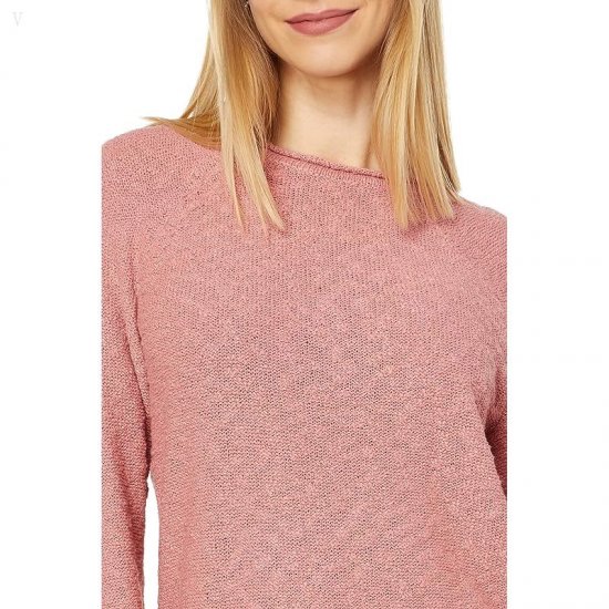 L.L.Bean Midweight Cotton Slub Rollneck Pullover Rose Wash ID-a2RqTkiM