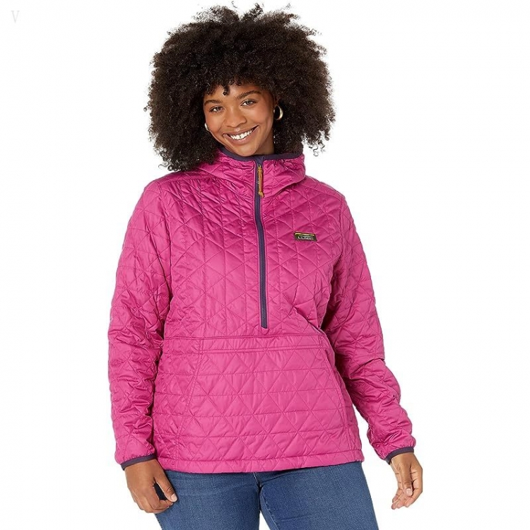 L.L.Bean Plus Size Katahdin Insulated Pullover Sugarplum ID-LUMEpwPT - Click Image to Close