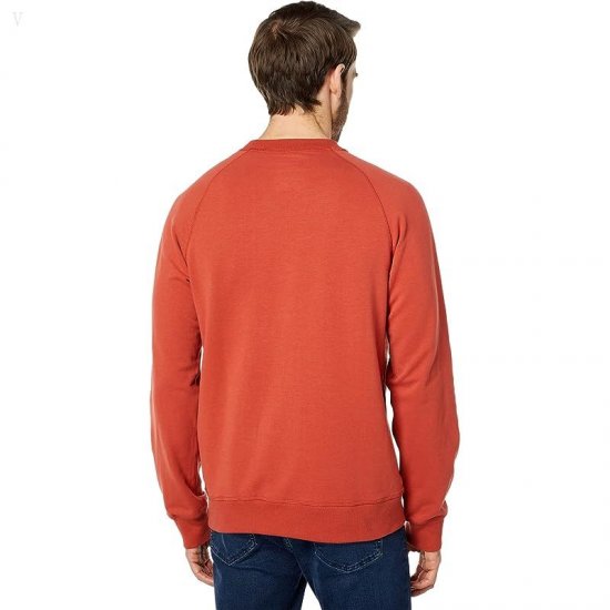 L.L.Bean Camp Crew Neck Graphic Regular Rust Orange/Colorbars ID-TjDEq2Iv