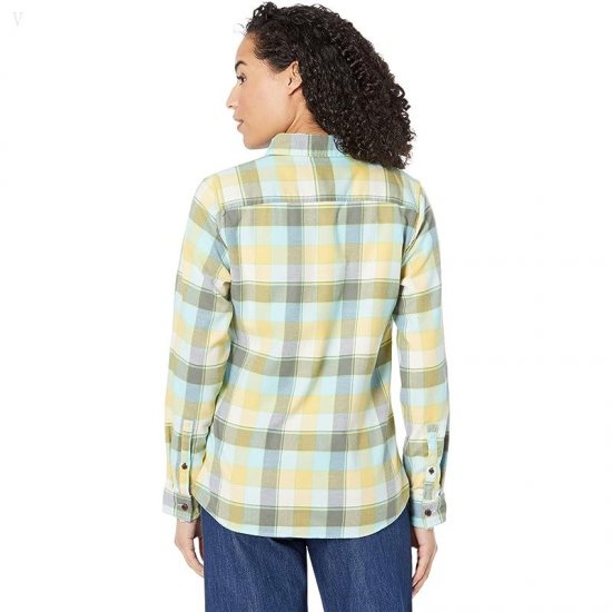 L.L.Bean BeanFlex All Season Flannel Long Sleeve Light Gold ID-WWKn5Zer