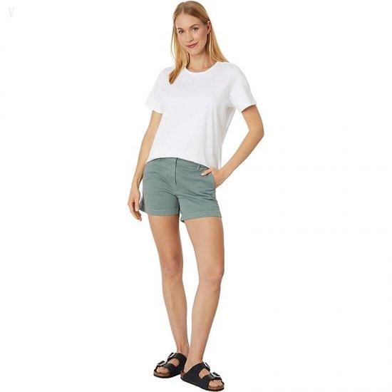 L.L.Bean Petite Pima Crew Neck Short Sleeve White ID-kpOTg7Fr