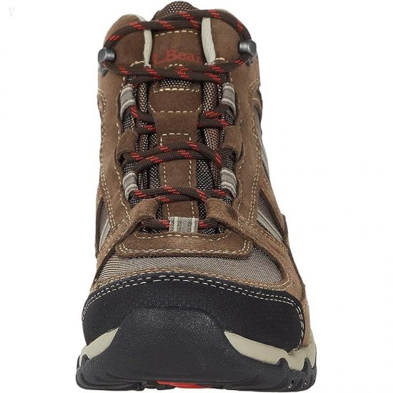 L.L.Bean Trail Model Hiker 4 Water Resistant Mid Dark Cement/Brown ID-z98vAuDY