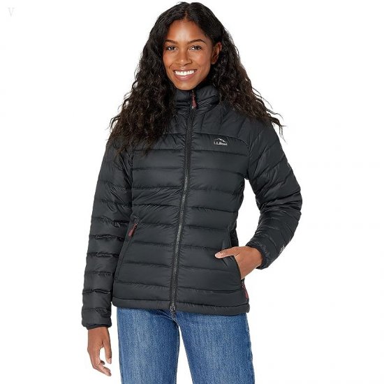 L.L.Bean Petite Down Hooded Jacket Black ID-zEQ7CZGw