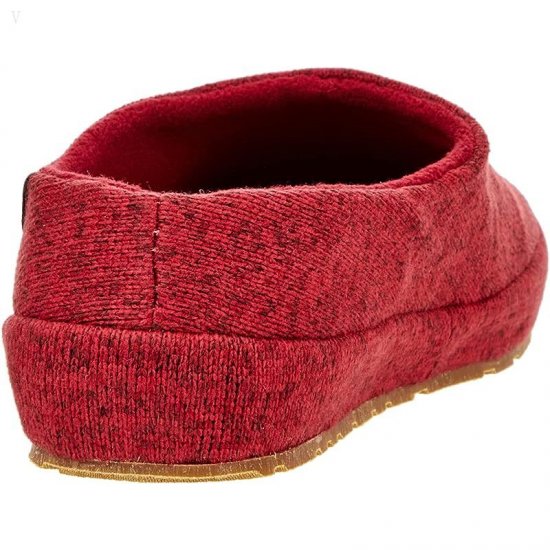 L.L.Bean Sweater Fleece Slipper Scuff II Mountain Red ID-UMWYHS5E