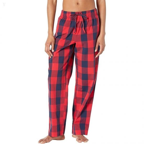 L.L.Bean Springtime Sleep PJ Set Bright Red Plaid ID-XM226Ubf