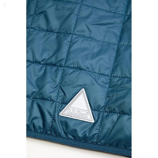 L.L.Bean Primaloft Packaway Jacket Color-Block (Little Kids) Sail Blue ID-8PZaJVvP