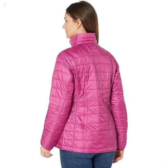 L.L.Bean Petite Primaloft Packaway Hooded Jacket Sugarplum/Bramble Berry ID-yjHk8U8G