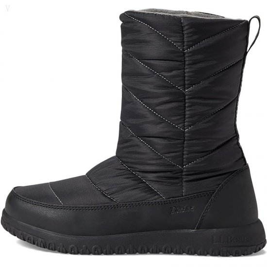 L.L.Bean Ultralight Boot Tall Quilt Side Zip Black/Graphite ID-Nbx3seb5