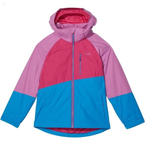 L.L.Bean Fleece Lined Color-Block 3-in-1 (Big Kids) Orchid/Pink Berry ID-9J6IXz4N