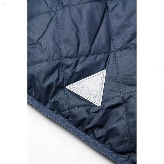 L.L.Bean Mountain Bound Reversible Hooded Jacket (Big Kids) Carbon Navy/Soapstone ID-VjhqtS5a