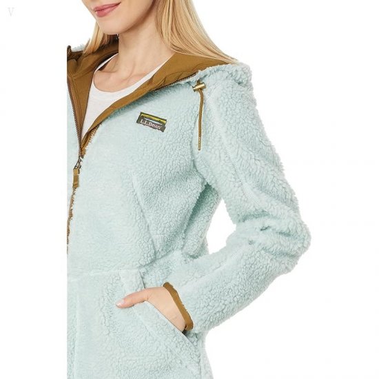 L.L.Bean Mountain Pile Fleece Coat Aqua Light ID-fYTNfTy3