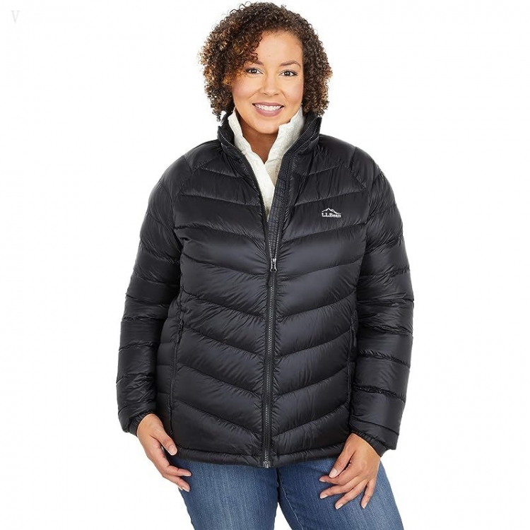 L.L.Bean Plus Size Ultralight 850 Down Jacket Black ID-ghUjxgOL - Click Image to Close