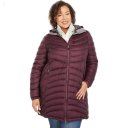 L.L.Bean Plus Size Ultralight 850 Down Hooded Coat Dark Plum ID-Upj3MA1Q