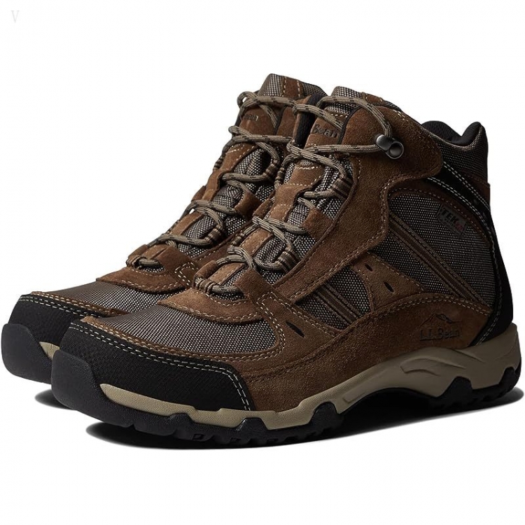 L.L.Bean Trail Model Hiker 4 Water Resistant Mid Dark Cement/Sable ID-s4zm9ua0 - Click Image to Close