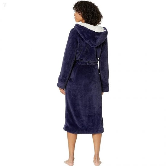 L.L.Bean Wicked Plush Robe Bright Navy ID-k6uqILuw