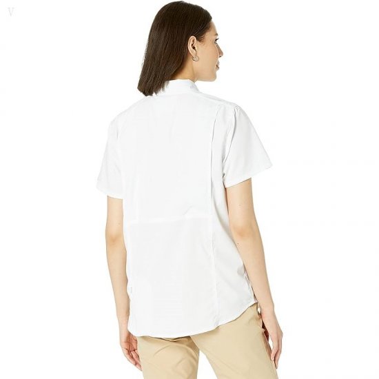 L.L.Bean Tropicwear Shirt Short Sleeve White ID-B9NsdVBf