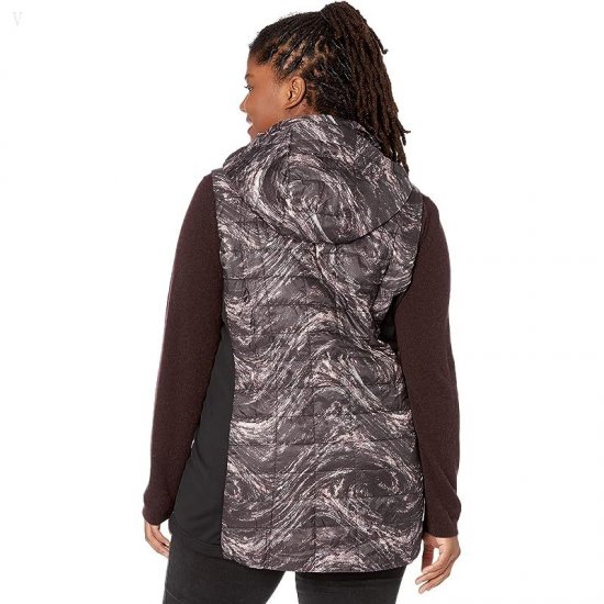 L.L.Bean Primaloft Packaway Long Vest Print Marble ID-hfoEQuxs