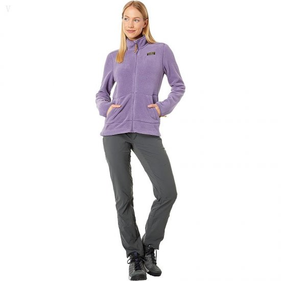 L.L.Bean Mountain Classic Fleece Jacket Muted Purple ID-feggrQ8t