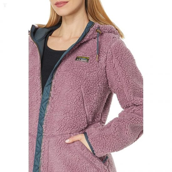 L.L.Bean Mountain Pile Fleece Coat Iris Mauve ID-csBlLIO3