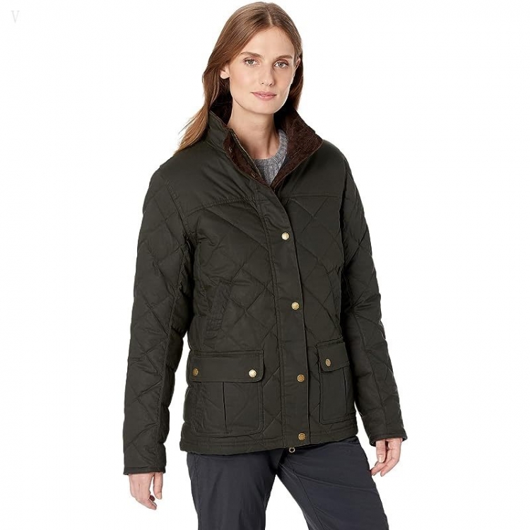 L.L.Bean Upcountry Waxed Cotton Down Jacket Loden ID-EKsbHhHr - Click Image to Close