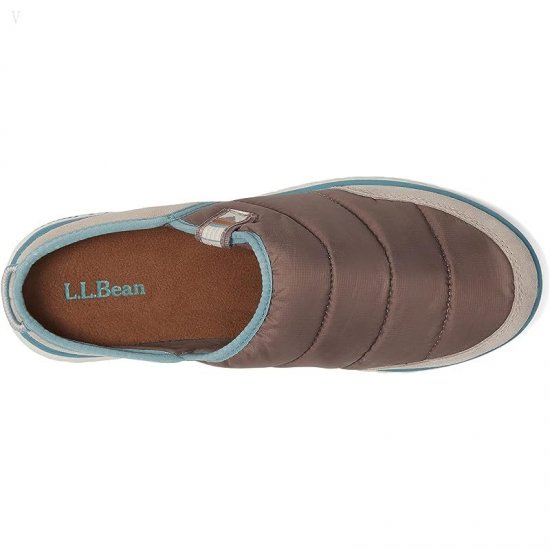 L.L.Bean Mountain Classic Quilted Slide Gray Birch/Taupe Brown ID-lQhXUMK5