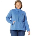 L.L.Bean Plus Size Bean's Sweater Fleece Full Zip Jacket Arctic Blue ID-vxaeQm4v