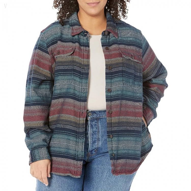 L.L.Bean Plus Size The 1912 Overshirt Long Sleeve Rangeley Blue ID-LMYdDdQR - Click Image to Close