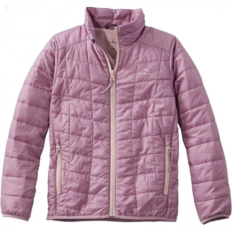 L.L.Bean PrimaLoft Packaway Jacket (Big Kids) Mauve Berry ID-I2gTjU9Q - Click Image to Close