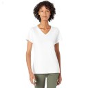 L.L.Bean Pima Tops Shaped V-Neck Short Sleeve Tee White ID-VJtHpUOU