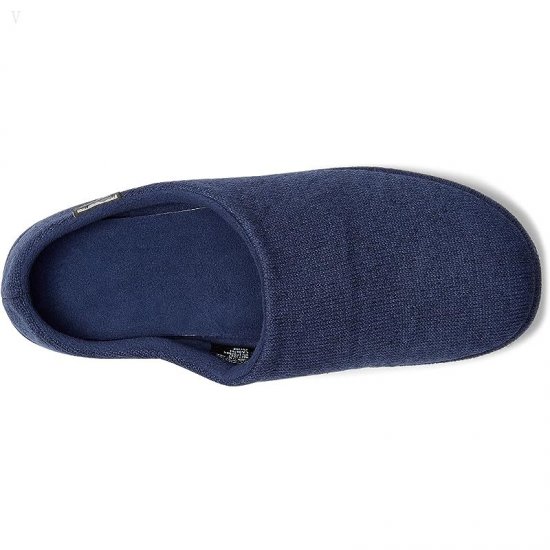 L.L.Bean Sweater Fleece Slipper Scuff II Bright Navy ID-7vi2hta2