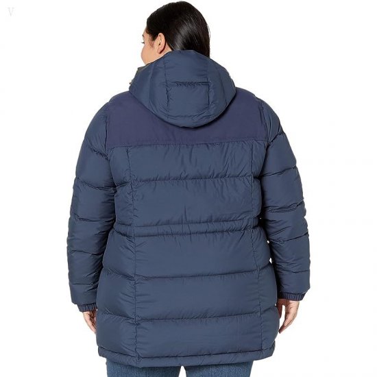 L.L.Bean Plus Size Mountain Classic Down Parka Nautical Navy ID-LBhSj7WN