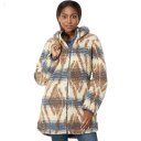 L.L.Bean Mountain Pile Fleece Coat Stripe Rustic Brown Ombre ID-3MKTLsJN