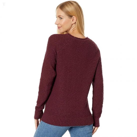 L.L.Bean Midweight Cotton Slub Rollneck Pullover Deep Wine ID-hO4HQ9pc