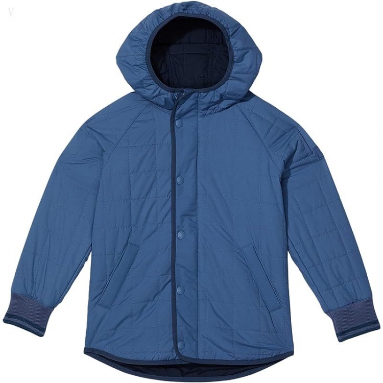 L.L.Bean Soft Quilted Jacket (Big Kids) Moonlight Blue ID-2m25bxi1 - Click Image to Close