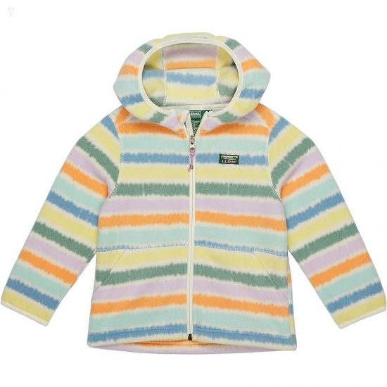 L.L.Bean Mountain Classic Fleece Print (Toddler) Cream Multi Stripe ID-R7fAmG5r