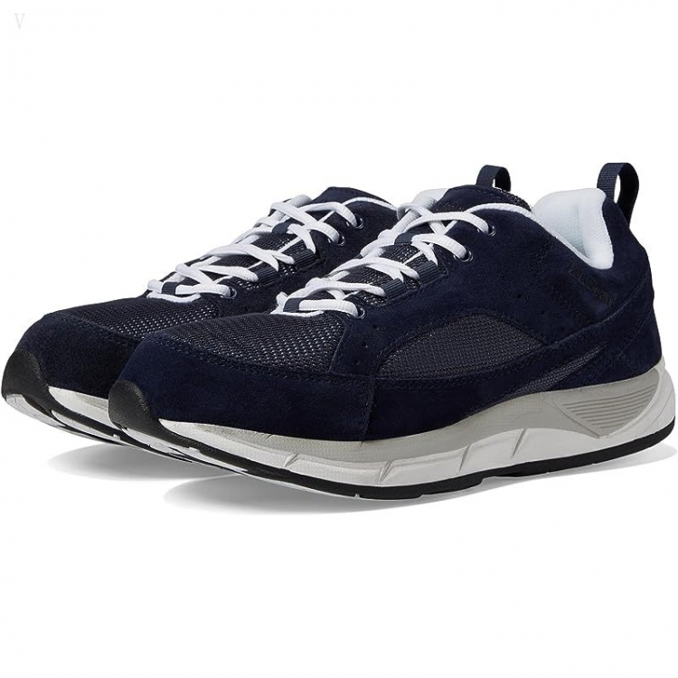 L.L.Bean Bean's Comfort Fitness Walker Suede Mesh Classic Navy ID-Z7gTSIkA - Click Image to Close