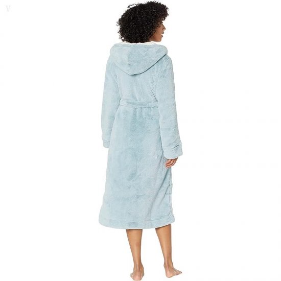 L.L.Bean Wicked Plush Robe Dusty Blue ID-HXWhzR5i