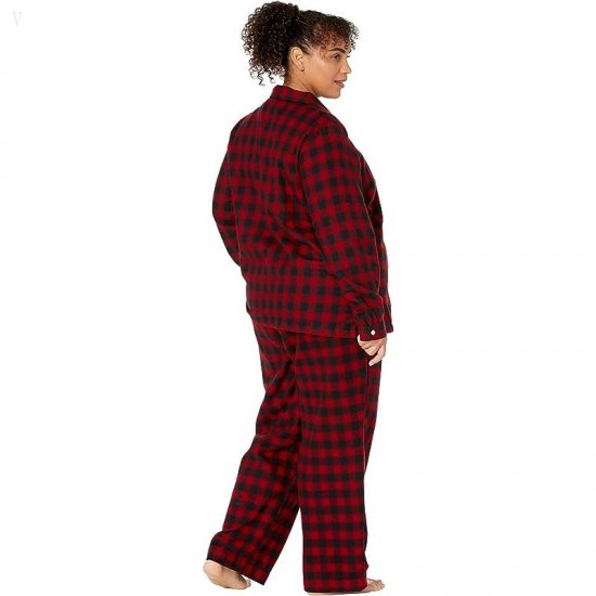 L.L.Bean Plus Size Scotch Plaid Flannel Pajamas Plaid Rob Roy ID-aYx04oLw