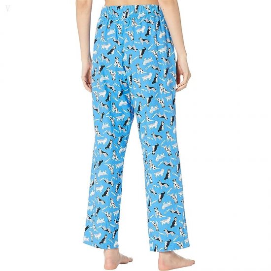 L.L.Bean Springtime Sleep PJ Set Light Ocean Dog ID-BAvs3FFO