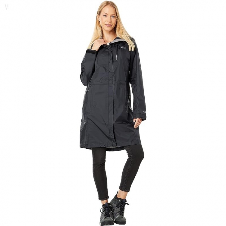 L.L.Bean Trail Model Raincoat Black ID-4PWnQC10 - Click Image to Close