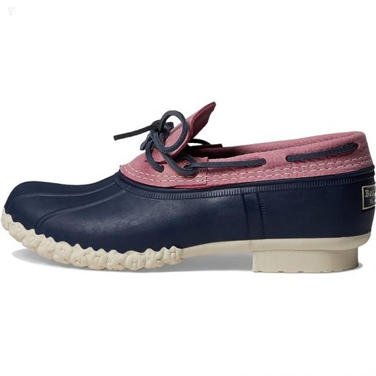 L.L.Bean Rubber Moc Field Rose/Bright Navy/Natural ID-D4YG6xtw