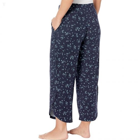 L.L.Bean Petite Restore Sleep Pants Print Carbon Navy Print ID-GWCSeLnK