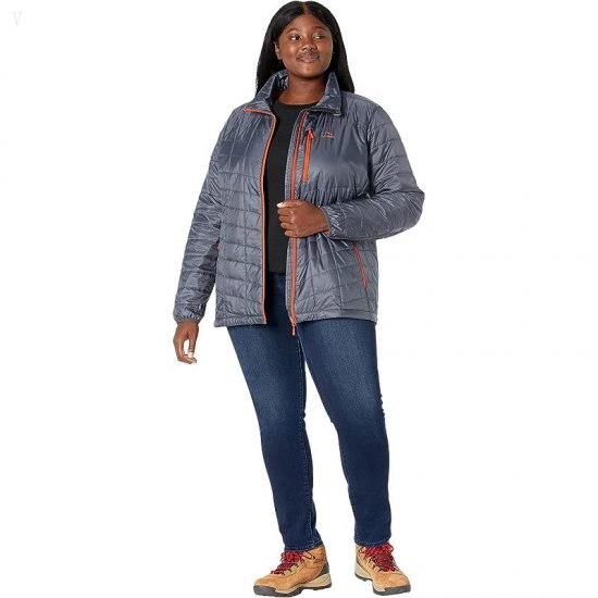 L.L.Bean Plus Size Primaloft Packaway Jacket Gunmetal Gray ID-ekwTTqW8