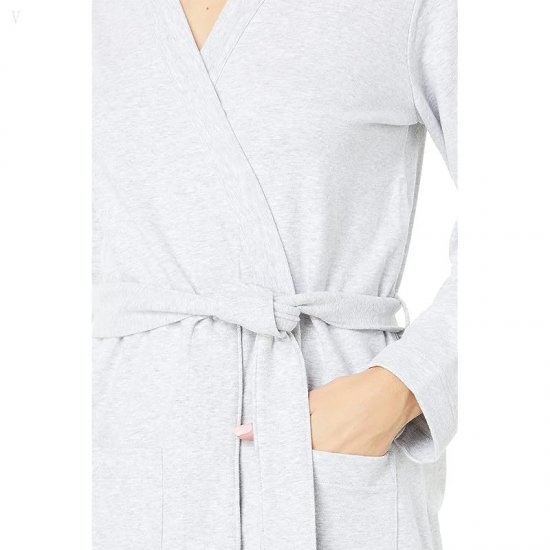 L.L.Bean Ultrasoft Sweatshirt Robe Wrap Light Gray Heather ID-o6wqMJEY