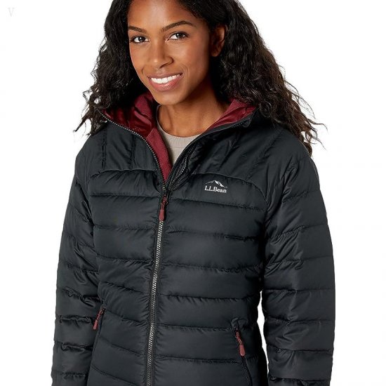 L.L.Bean Petite Down Hooded Jacket Black ID-zEQ7CZGw